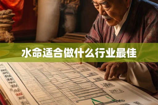 水命适合做什么行业最佳