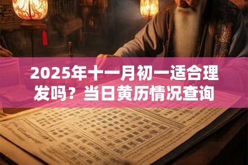 2025年十一月初一适合理发吗？当日黄历情况查询