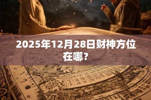 2025年12月28日财神方位在哪？