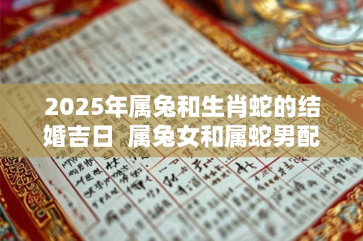 2025年属兔和生肖蛇的结婚吉日  属兔女和属蛇男配不