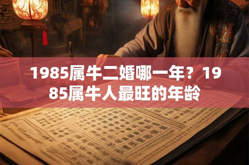 1985属牛二婚哪一年？1985属牛人最旺的年龄