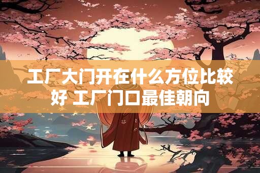 工厂大门开在什么方位比较好 工厂门口最佳朝向
