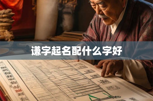 谦字起名配什么字好