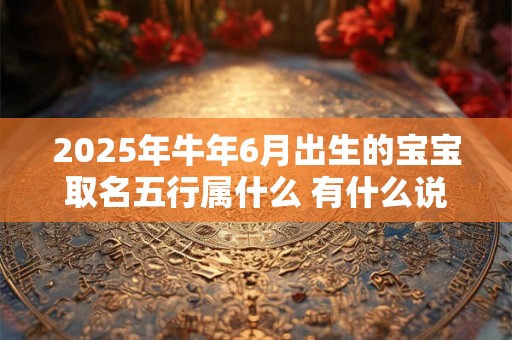 2025年牛年6月出生的宝宝取名五行属什么 有什么说法