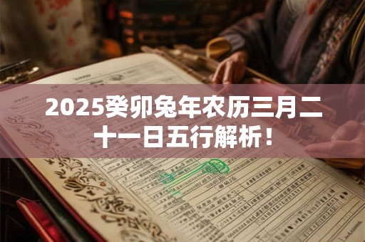 2025癸卯兔年农历三月二十一日五行解析！