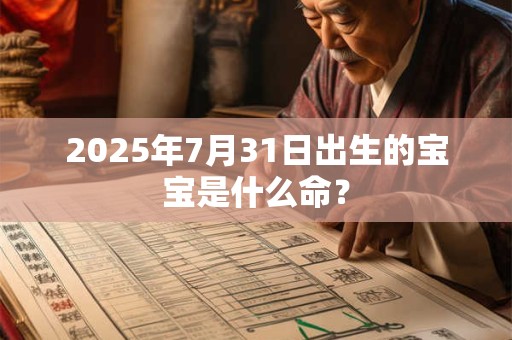 2025年7月31日出生的宝宝是什么命? 2025年7月31日出生的宝宝是什么命?