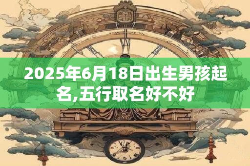2025年6月18日出生男孩起名,五行取名好不好