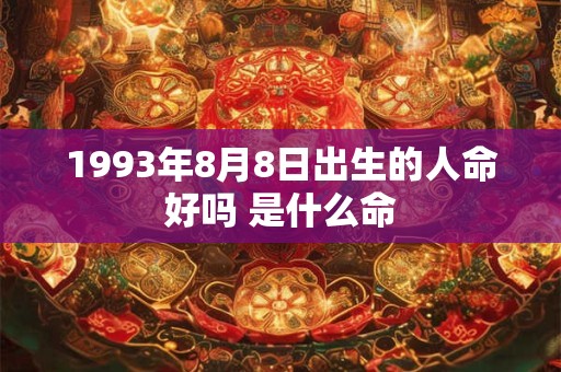 1993年8月8日出生的人命好吗 是什么命