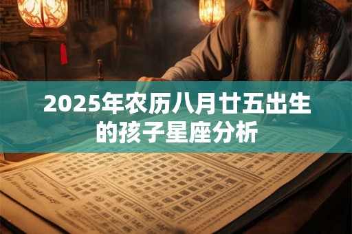 2025年农历八月廿五出生的孩子星座分析