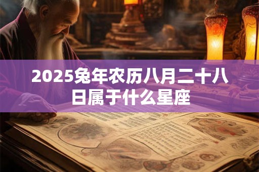 2025兔年农历八月二十八日属于什么星座