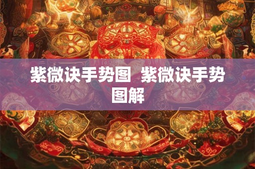 紫微诀手势图  紫微诀手势图解