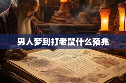 男人梦到打老鼠什么预兆
