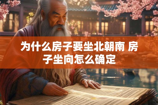 为什么房子要坐北朝南 房子坐向怎么确定