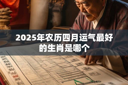 2025年农历四月运气最好的生肖是哪个