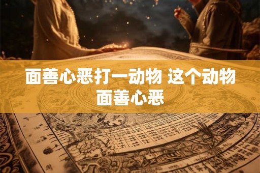 面善心恶打一动物 这个动物面善心恶
