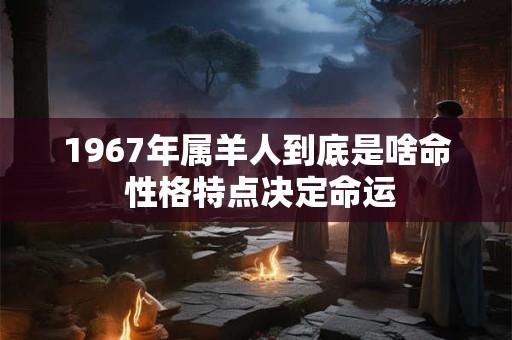 1967年属羊人到底是啥命 性格特点决定命运