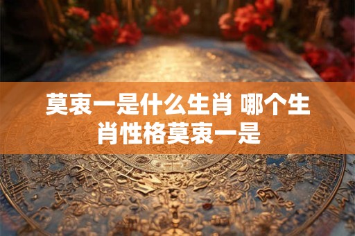 莫衷一是什么生肖 哪个生肖性格莫衷一是