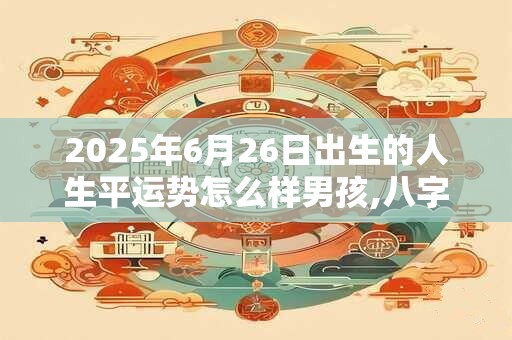 2026年6月26日出生的人生平运势怎么样男孩,八字测算解析 2026年6月26日出生的人生平运势怎么样男孩,八字测算解析