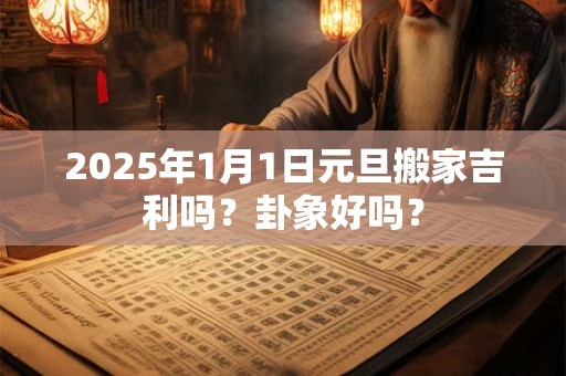 2025年1月1日元旦搬家吉利吗？卦象好吗？