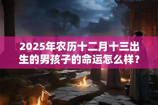 2025年农历十二月十三出生的男孩子的命运怎么样？