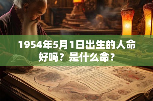 1954年5月1日出生的人命好吗？是什么命？