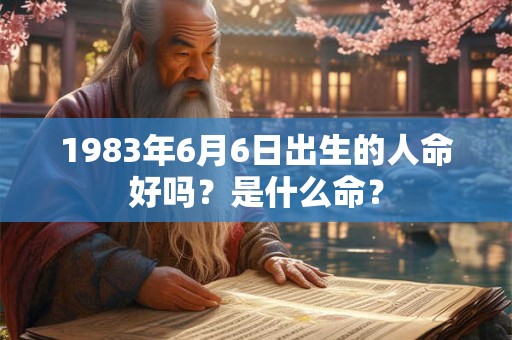 1983年6月6日出生的人命好吗？是什么命？