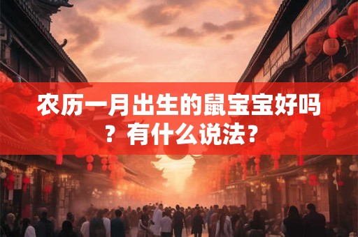 农历一月出生的鼠宝宝好吗？有什么说法？