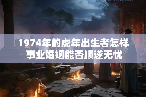 1974年的虎年出生者怎样 事业婚姻能否顺遂无忧