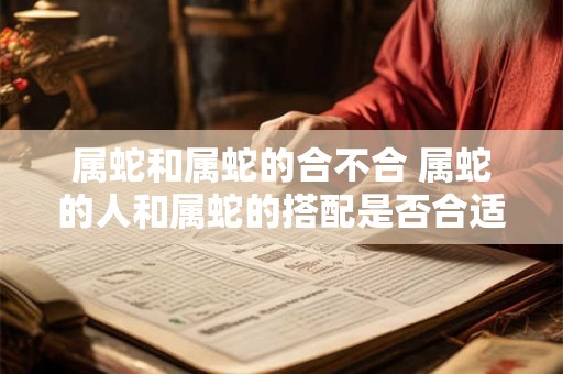 属蛇和属蛇的合不合 属蛇的人和属蛇的搭配是否合适