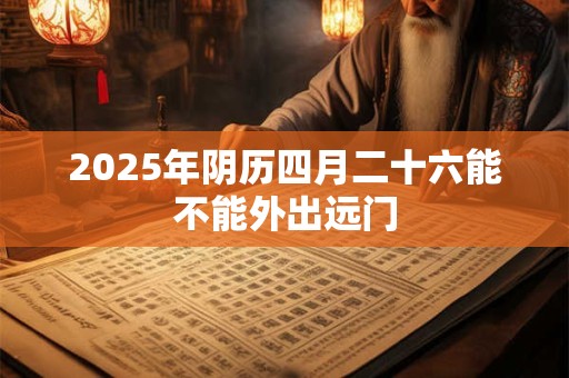 2025年阴历四月二十六能不能外出远门 2025年阴历四月二十六能不能外出远门