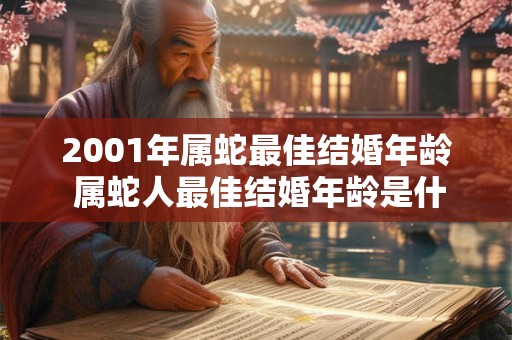 2001年属蛇最佳结婚年龄 属蛇人最佳结婚年龄是什么