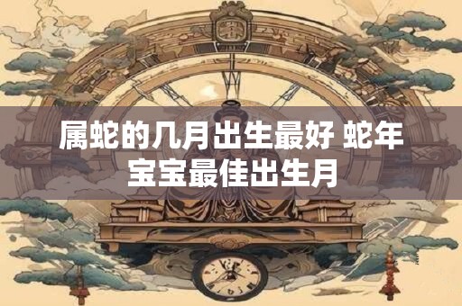 详细阅读:属蛇的几月出生最好 蛇年宝宝最佳出生月 属蛇的几月出生最好 蛇年宝宝最佳出生月