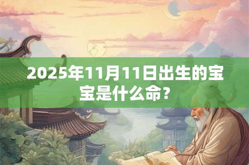 2025年11月11日出生的宝宝是什么命？