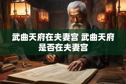 武曲天府在夫妻宫 武曲天府是否在夫妻宫