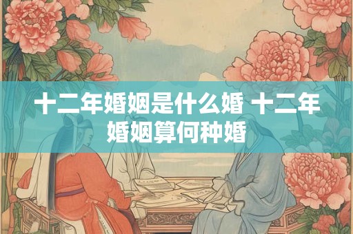 十二年婚姻是什么婚 十二年婚姻算何种婚