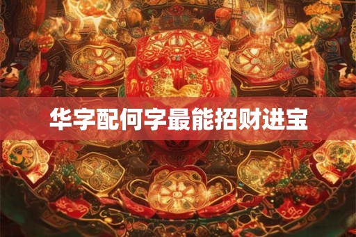 华字配何字最能招财进宝