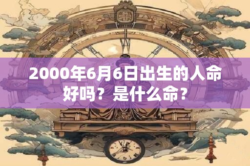 2000年6月6日出生的人命好吗？是什么命？