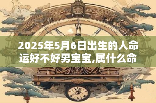 2025年5月6日出生的人命运好不好男宝宝,属什么命