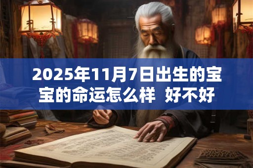 2025年11月7日出生的宝宝的命运怎么样  好不好