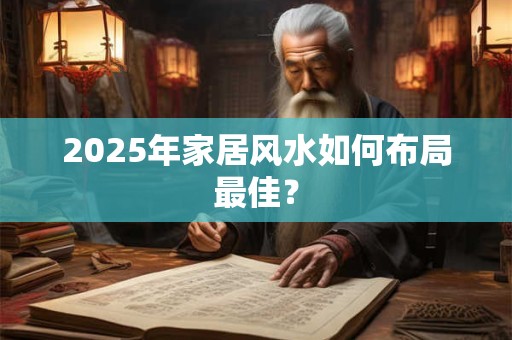 2025年家居风水如何布局最佳？