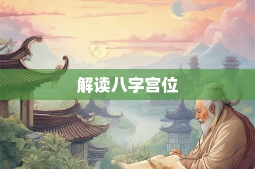 解读八字宫位