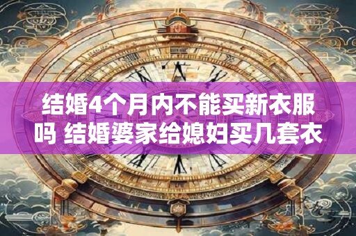 结婚4个月内不能买新衣服吗 结婚婆家给媳妇买几套衣服