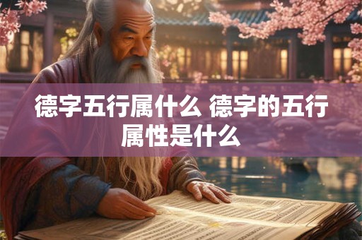 德字五行属什么 德字的五行属性是什么