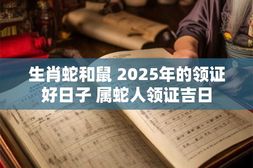 生肖蛇和鼠 2025年的领证好日子 属蛇人领证吉日