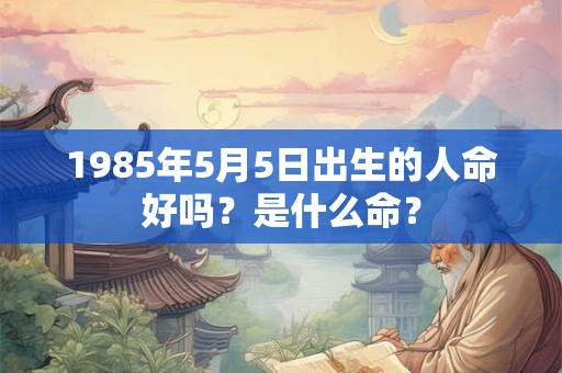 1985年5月5日出生的人命好吗？是什么命？