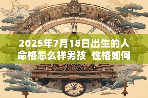 2025年7月18日出生的人命格怎么样男孩  性格如何