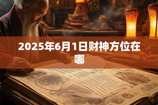 2025年6月1日财神方位在哪
