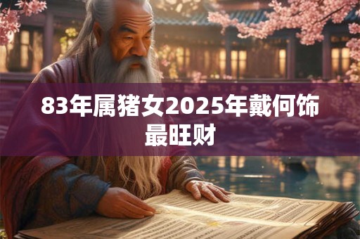 83年属猪女2025年戴何饰最旺财