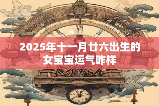 2025年十一月廿六出生的女宝宝运气咋样