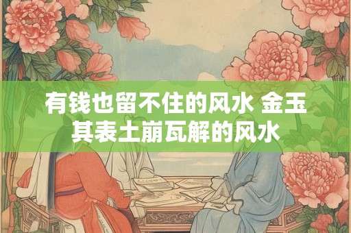 有钱也留不住的风水 金玉其表土崩瓦解的风水